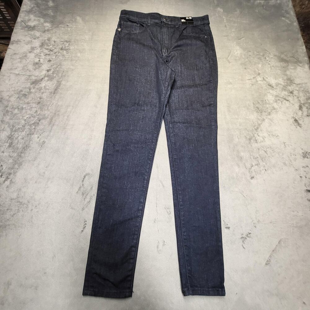 Express Jeans Womens 8R Blue Skinny High Rise Dark Wash Extra-Slim Stretch